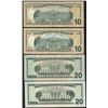 Image 2 : Lot of (4) 2006/2009 $10 & $20 Federal Reserve Note Fancy Trinary Serial Numbers