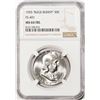 Image 1 : 1955 "Bugs Bunny" FS-401 Franklin Half Dollar Coin NGC MS64FBL