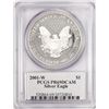 Image 2 : 2001-W $1 Proof American Silver Eagle Coin PCGS PR69DCAM Edmund C. Moy Signature