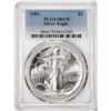 Image 1 : 1991 $1 American Silver Eagle Coin PCGS MS70