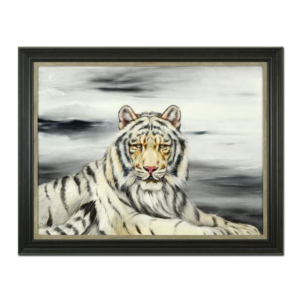 Martin Katon  White Tiger  Original Acrylic on Canvas