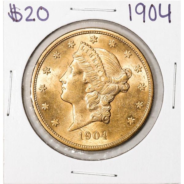 1904 $20 Liberty Head Double Eagle Gold Coin