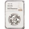 Image 1 : 1955 Franklin Half Dollar Coin NGC MS64FBL