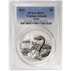 Image 1 : 2013 Tokelau Islands $5 Snake Silver Coin PCGS MS70