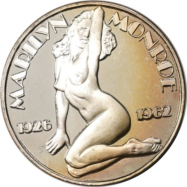 1926-1962 Marilyn Monroe Proof 1oz .999 Fine Silver Round