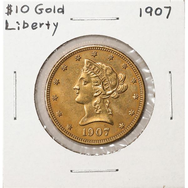 1907 $10 Liberty Head Eagle Gold Coin