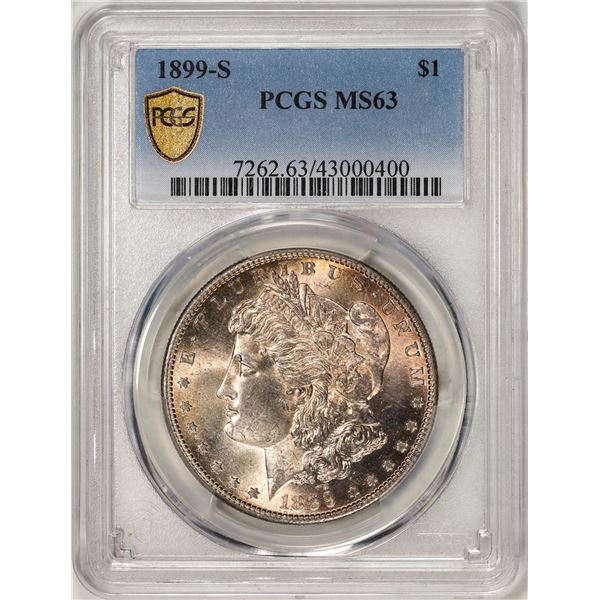 1899-S $1 Morgan Silver Dollar Coin PCGS MS63