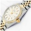 Image 9 : Rolex Mens Two Tone Silver Index and Diamond Datejust Wristwatch