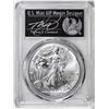 Image 1 : 2021-(S) Ty. 1 $1 American Silver Eagle Coin PCGS MS70 Cleveland Signature FDOI