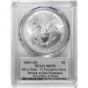 Image 2 : 2021-(S) Ty. 1 $1 American Silver Eagle Coin PCGS MS70 Cleveland Signature FDOI