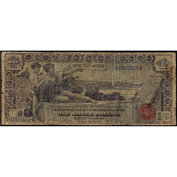 1896 $1 Educational Silver Certificate Note