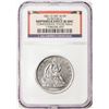 Image 1 : 1861-O CSA Issue SS Republic Seated Liberty Half Dollar Coin NGC Shipwreck Effect UNC