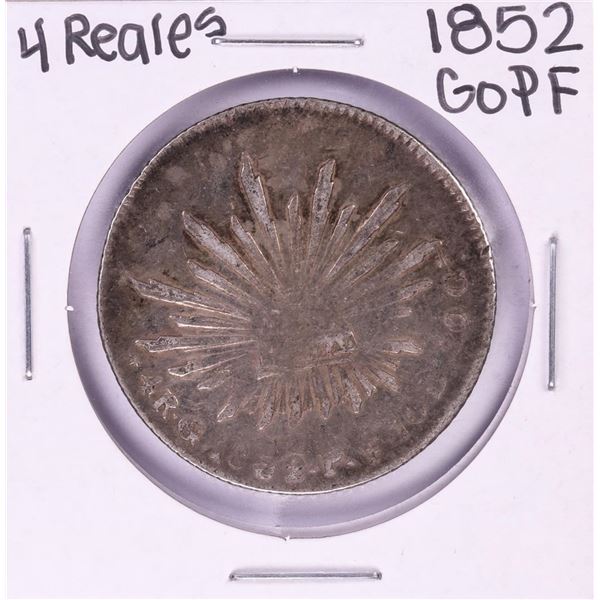 1852 GoPF Mexico 4 Reales Silver Coin