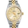 Image 1 : Rolex Men's Two Tone Champagne Index Datejust Wristwatch