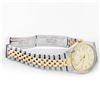 Image 9 : Rolex Men's Two Tone Champagne Index Datejust Wristwatch