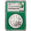 Image 1 : 2005 $1 American Silver Eagle Coin NGC MS70 From US Mint Sealed Box Green Core