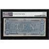 Image 2 : 1864 $10 Confederate States of America Note T-68 PMG Choice About Unci 58PPQ