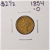 Image 1 : 1854-O $2 1/2 Liberty Head Quarter Eagle Gold Coin