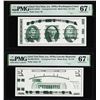 Image 1 : Set of Giori Test Note Washington & Lincoln Memorial PMG Superb Gem Unc 67EPQ