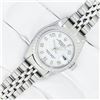 Image 3 : Rolex Ladies Stainless Steel White Dial Date Wristwatch