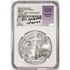 Image 1 : 2016 $1 American Silver Eagle Coin NGC MS70 FDOI Jones Signature 30th Anniversary