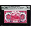 Image 1 : 1914 China Bank of Communications 10 Yuan Note Pick# 118q PMG Gem Uncirculated 66EPQ