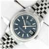 Image 2 : Rolex Ladies Midsize Stainless Steel Blue Index Datejust Wristwatch With Rolex Box