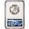 Image 2 : Shipwreck 1753P q Bolivia 4 Reales Silver Coin NGC AU Excavation Recovery