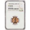 Image 1 : 1960 Small Date Proof Lincoln Memorial Cent Coin NGC PF68RD