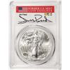 Image 1 : 2020-(S) $1 American Silver Eagle Coin PCGS MS70 FDOI S.F. Mint Jim Peed Signature