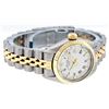 Image 3 : Rolex Ladies Two Tone White Index Fluted Bezel Datejust Wristwatch