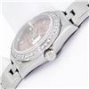 Image 4 : Rolex Ladies Stainless Steel Salmon Arabic Diamond Datejust Wristwatch
