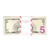 Image 2 : Pack of (100) Consecutive 2013 $5 Federal Reserve STAR Notes