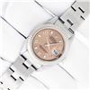 Image 2 : Rolex Ladies Stainless Steel Salmon Arabic Datejust Wristwatch