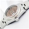 Image 5 : Rolex Ladies Stainless Steel Salmon Arabic Datejust Wristwatch