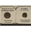Image 2 : 2 ROMAN ANCIENT COINS: 383-406 A.D. ARCADIUS AND