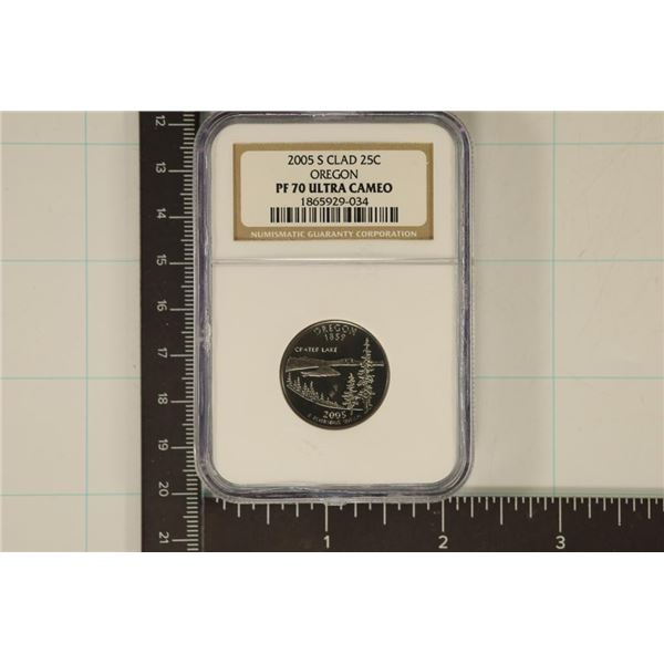 2005-S OREGON QUARTER NGC PF70 ULTRA CAMEO