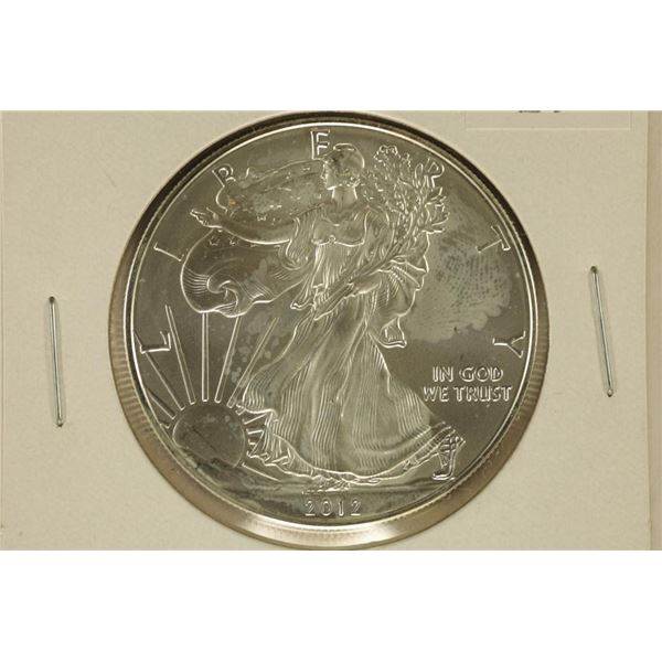 2012 AMERICAN SILVER EAGLE BRILLIANT UNC WITH