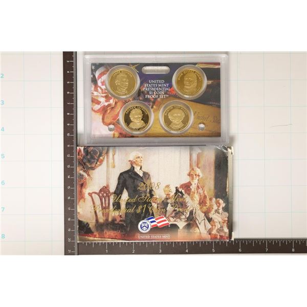 2008 PRESIDENTIAL 4 COIN PF SET IN ORIGINAL US