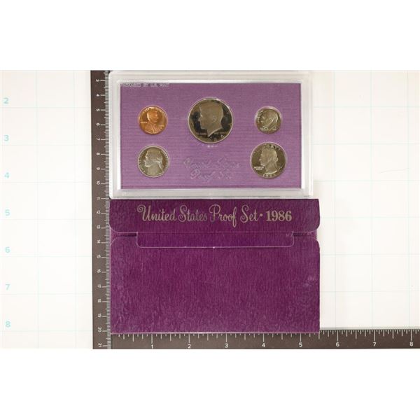 1986 US PROOF SET (WITH BOX)