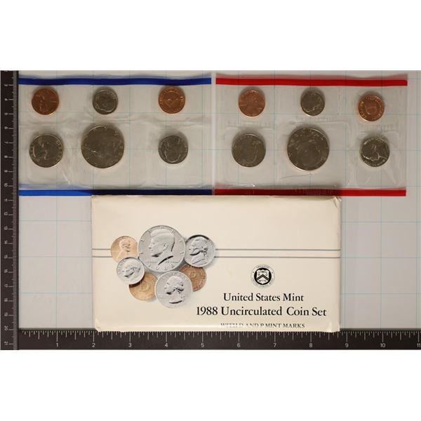 1988 US MINT SET (UNC) P/D (WITH ENVELOPE)