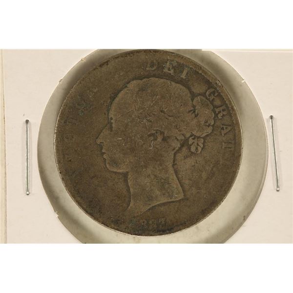 1883 GREAT BRITAIN SILVER HALF CROWN .4205 OZ. ASW