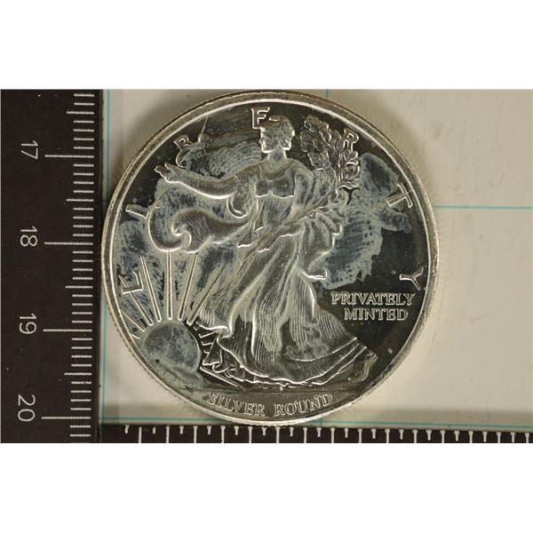 1 TROY OZ .999 FINE SILVER PF INGOT  WALKING LIB.