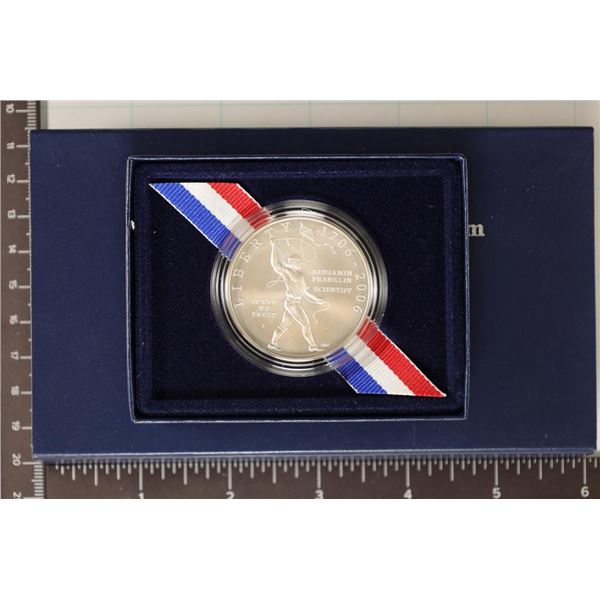 2006-P US UNC SILVER DOLLAR BENJAMIN