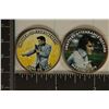 Image 1 : 2-COLORIZED ELVIS PRESELY OVERLAYS ON BU KENNEDY