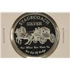 Image 1 : 1 TROY OZ .999 FINE SILVER PF ROUND, STAGECOACH