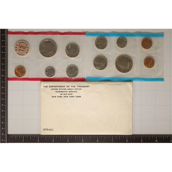 1972 US MINT SET (UNC) P/D/S (WITH ENVELOPE)