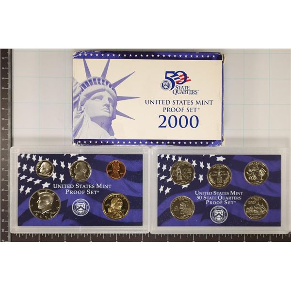 2000 US PROOF SET (WITH BOX)