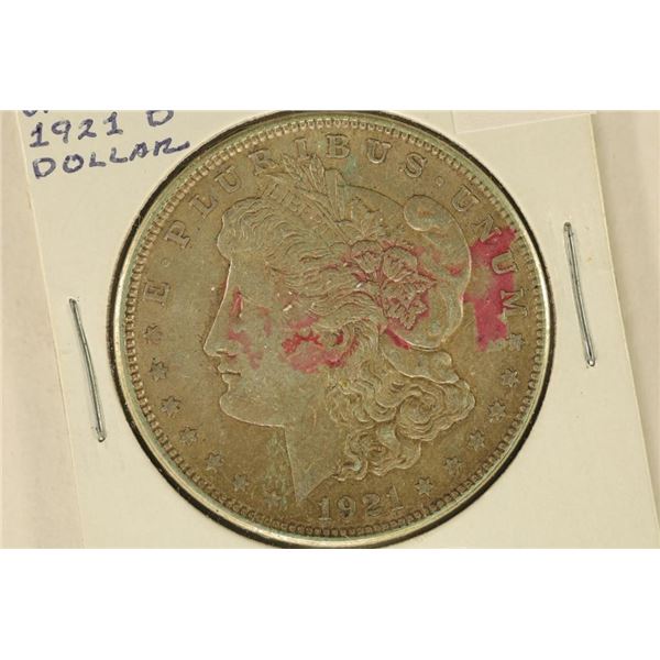 1921-D MORGAN SILVER DOLLAR OLD IN HOUSE TOKEN