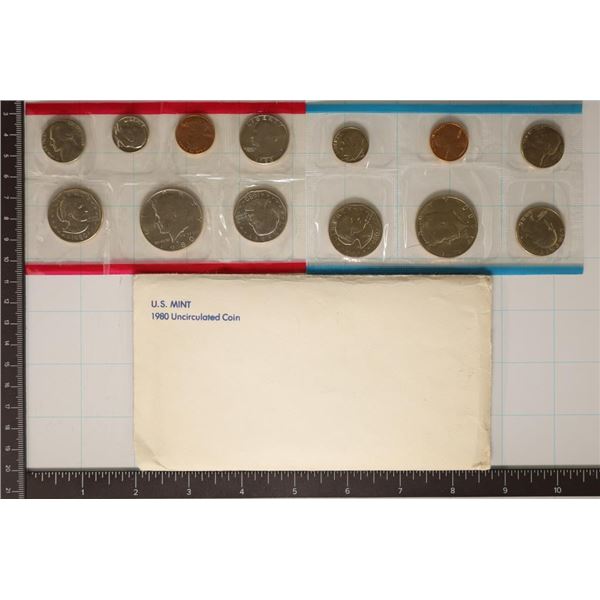 1980 US MINT SET (UNC) P/D/S (WITH ENVELOPE)